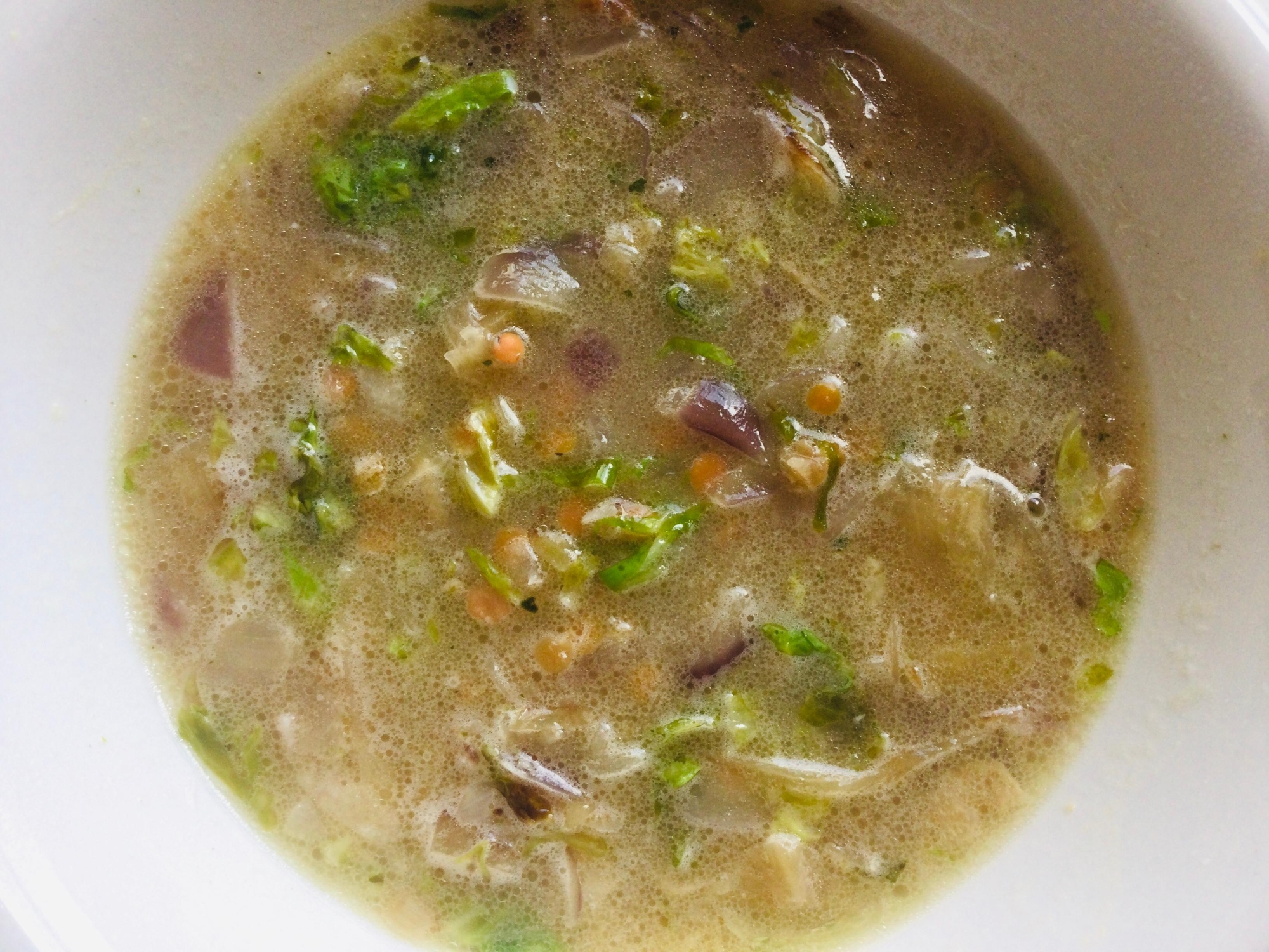 レンズ豆とキャベツのスープ