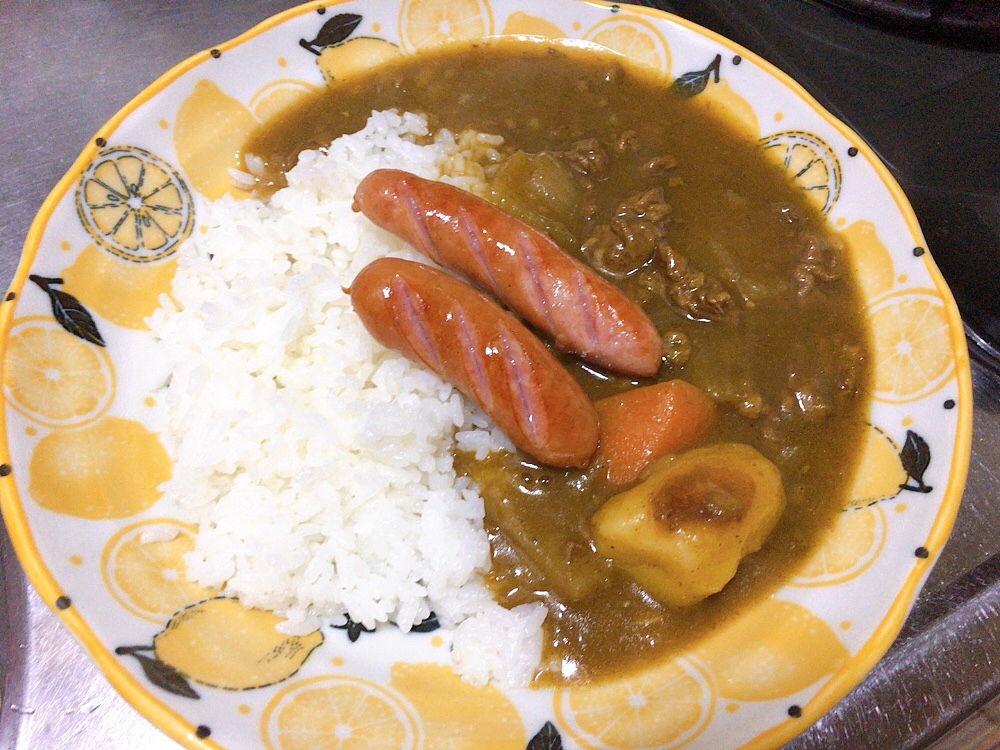 カレー２日目☆トッピングで豪華に☆