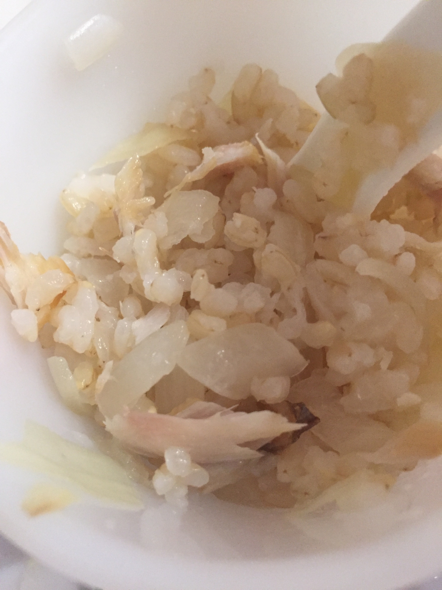 幼児食に！鯵と新玉ねぎの柔らか玄米ご飯！