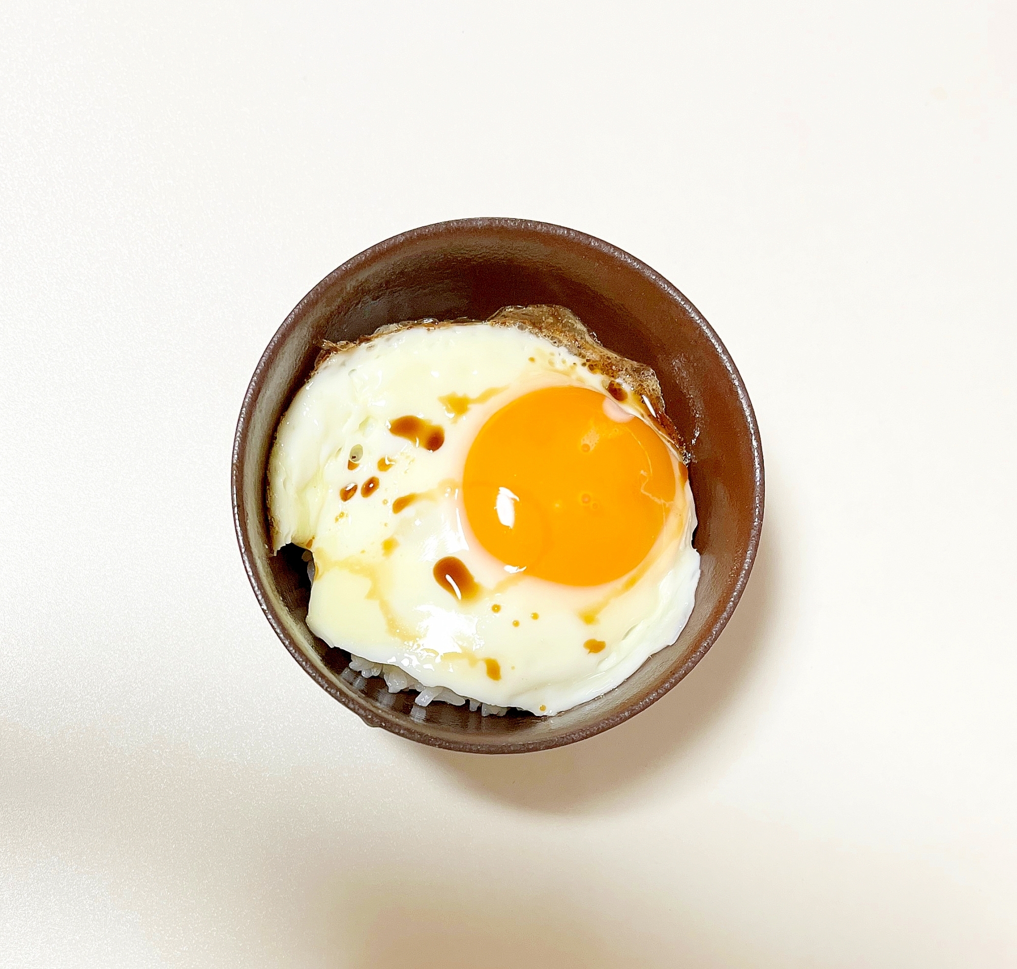 お手軽目玉焼きご飯