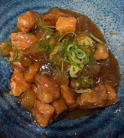 フライパンで簡単♡大根と豚バラブロックの炒め煮