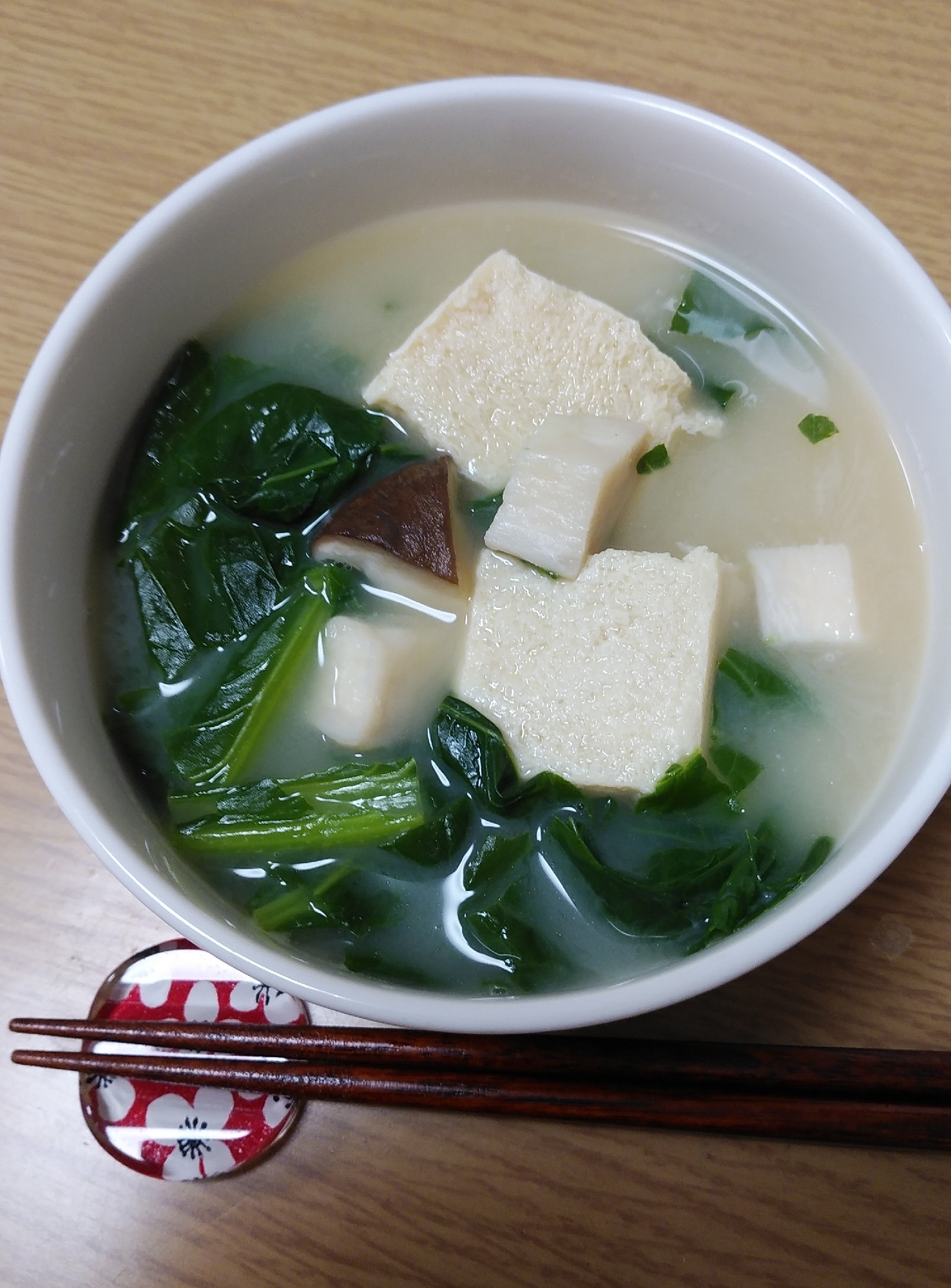 高野豆腐の白湯スープ