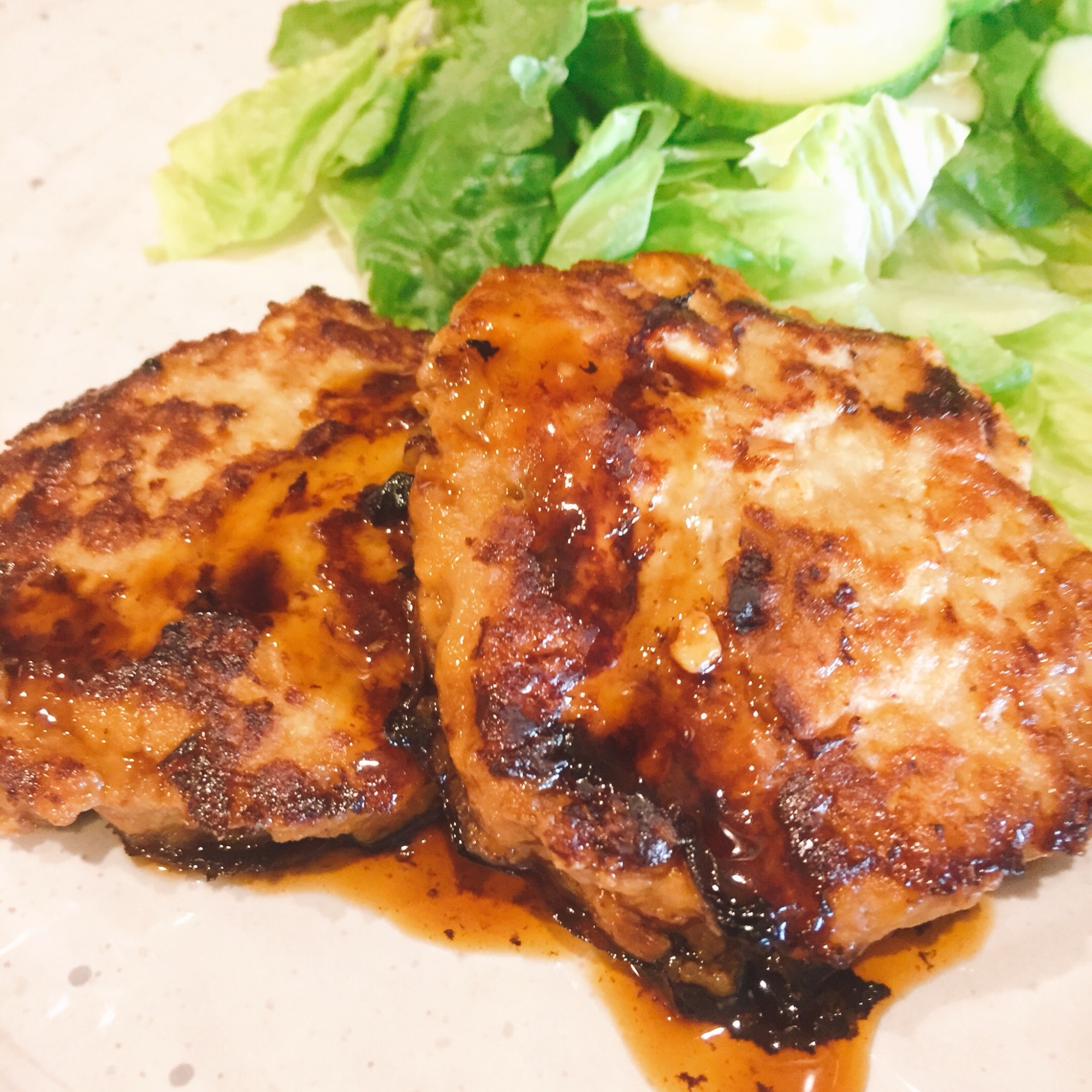 豆腐と鶏ひき肉で☆ふわふわ和風ハンバーグ