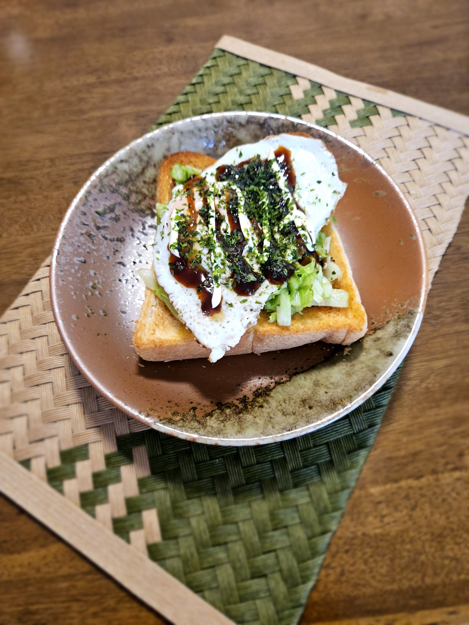 レベルアップした☆お好み焼き風トースト