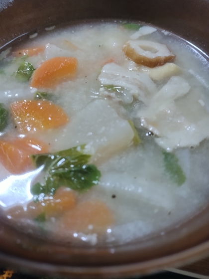 寒い時期に☆温まる豚汁