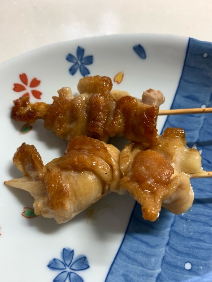 ♪節約おつまみ♡鶏皮の甘辛たれ焼き♪