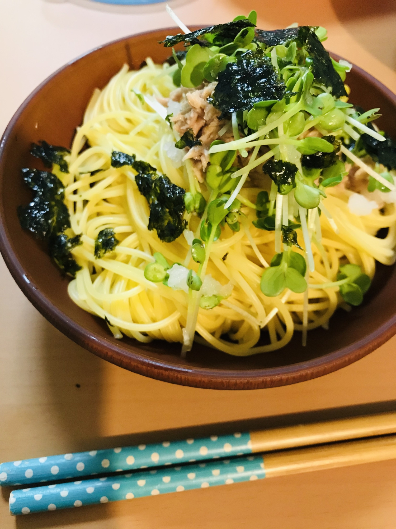 超簡単☆大根おろしとツナの和風パスタ