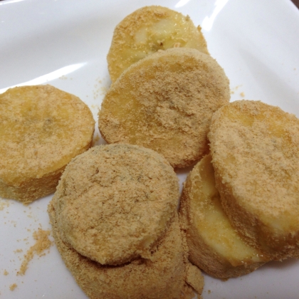 すぐ出来る！きな粉とバナナのおやつ