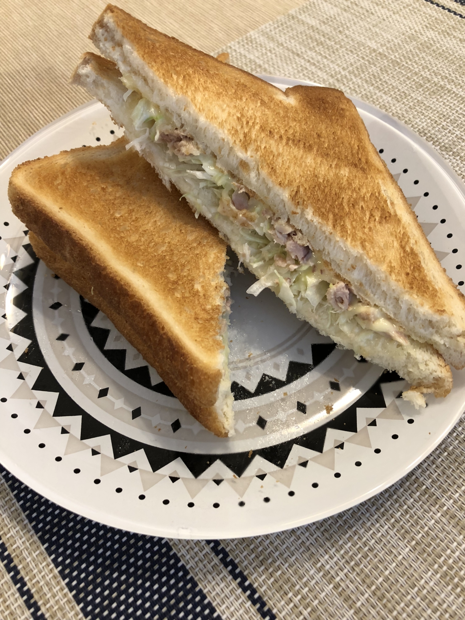 朝食に！ツナのホットサンド☆