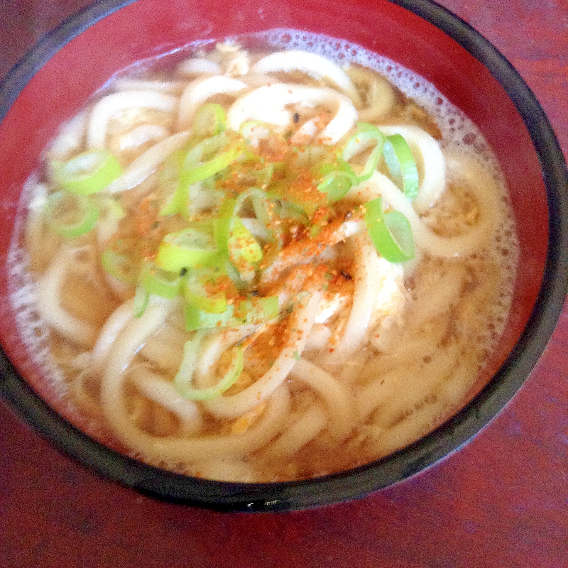 かきたまカボスうどん【和風サンラータン麺？】