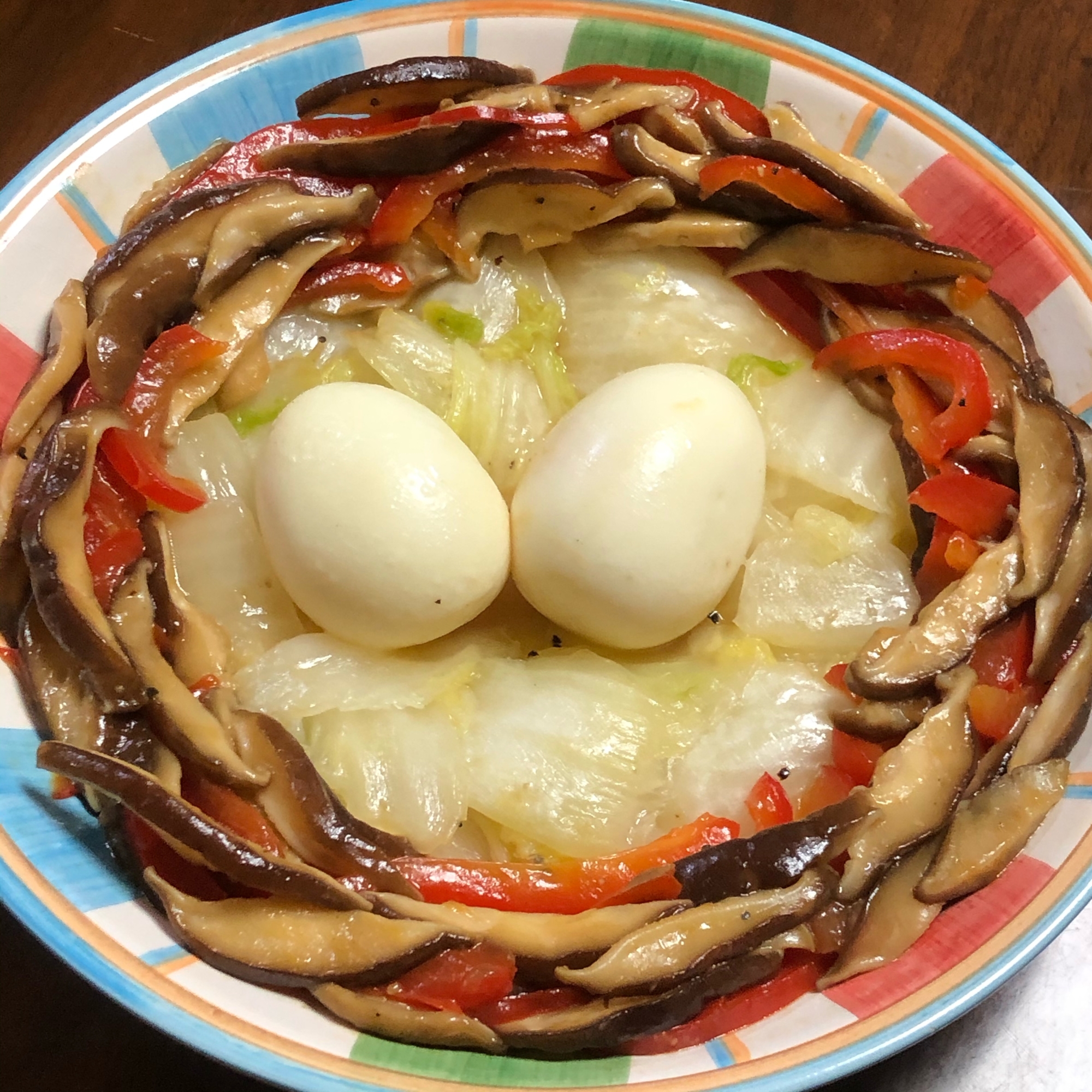 ラーメンスープの素で野菜炒め