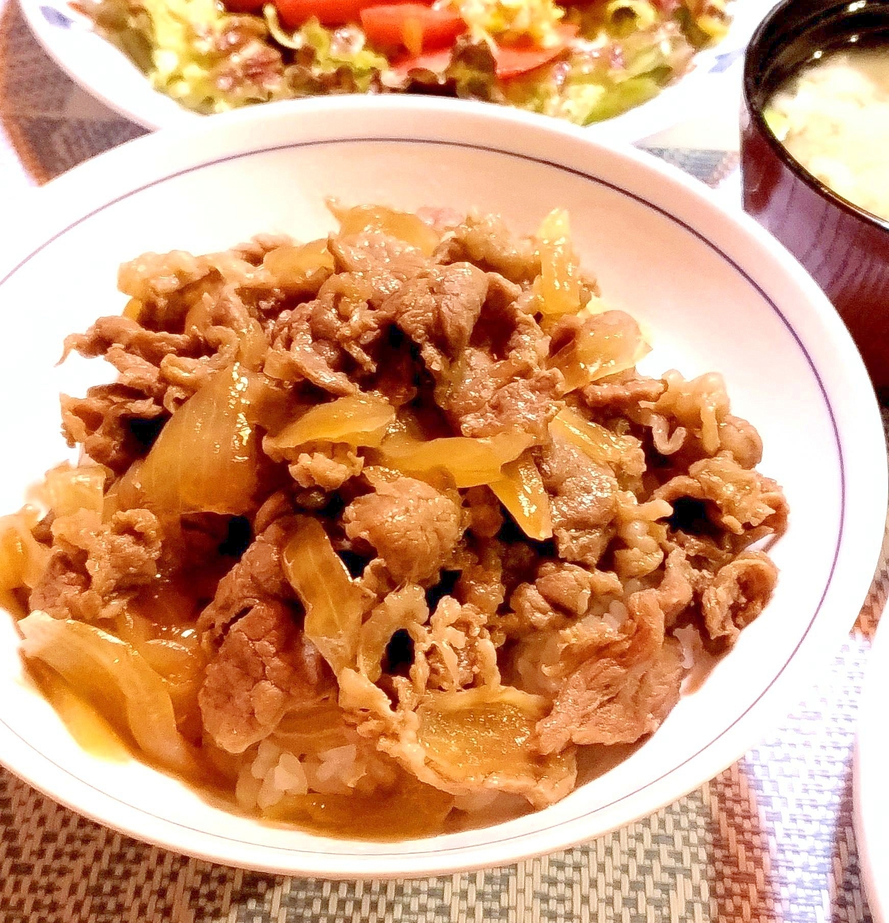 普通の牛丼