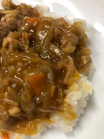 野菜トロトロで長時間煮込んだ濃厚カレーライスでした！美味しかったです♪