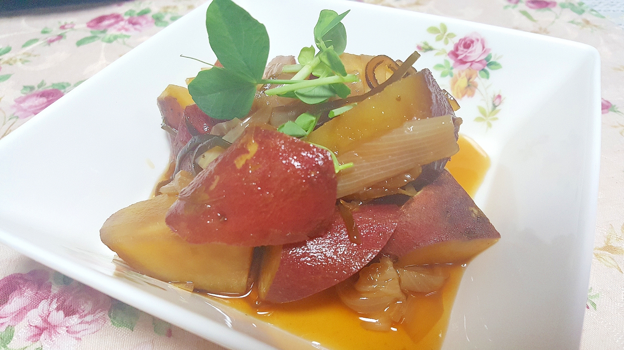 さつま芋と玉ねぎの塩昆布煮