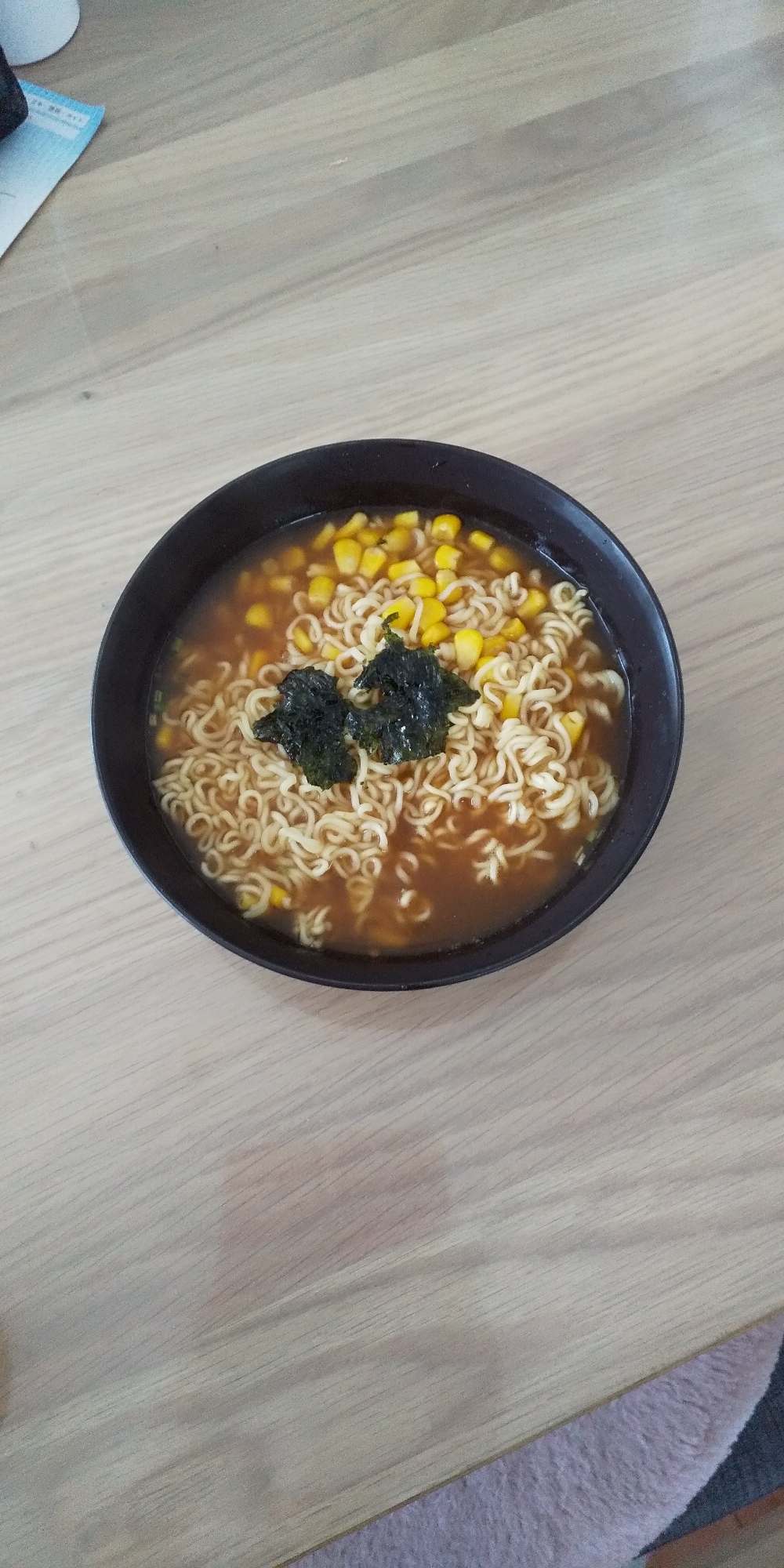 コーンと海苔のラーメン♡