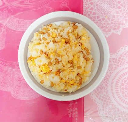 炒めない✿⁠納豆ツナ卵の炒飯風