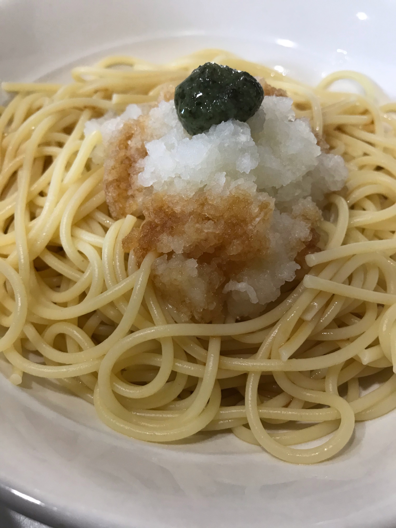 シンプル、おろしそパスタ