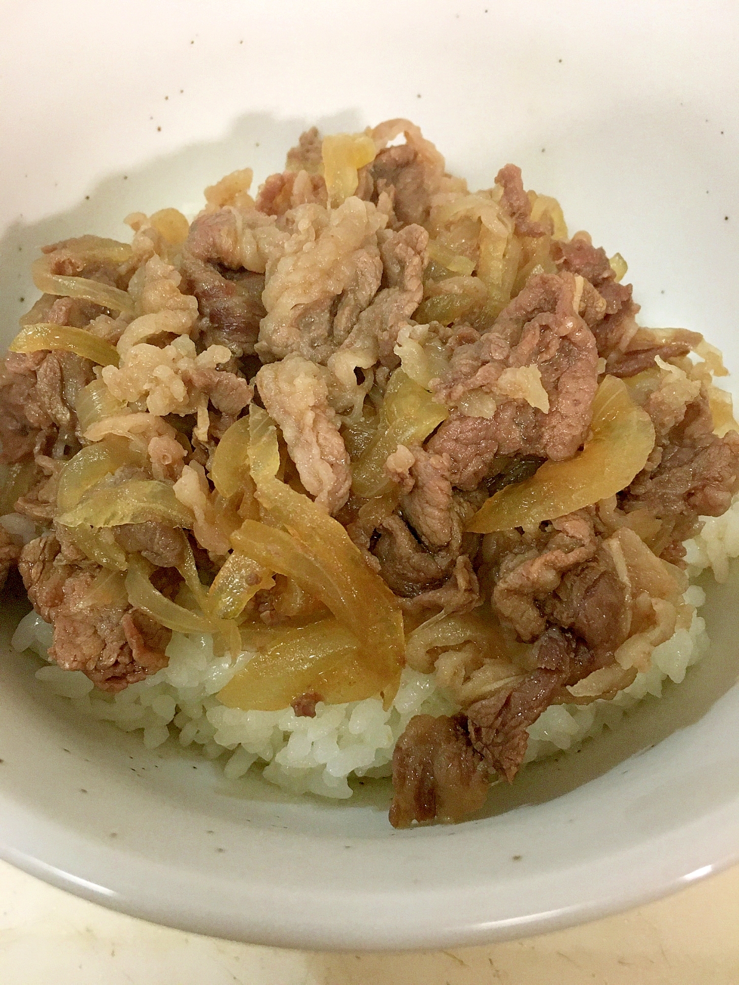 家にある調味料のみで吉野家風牛丼