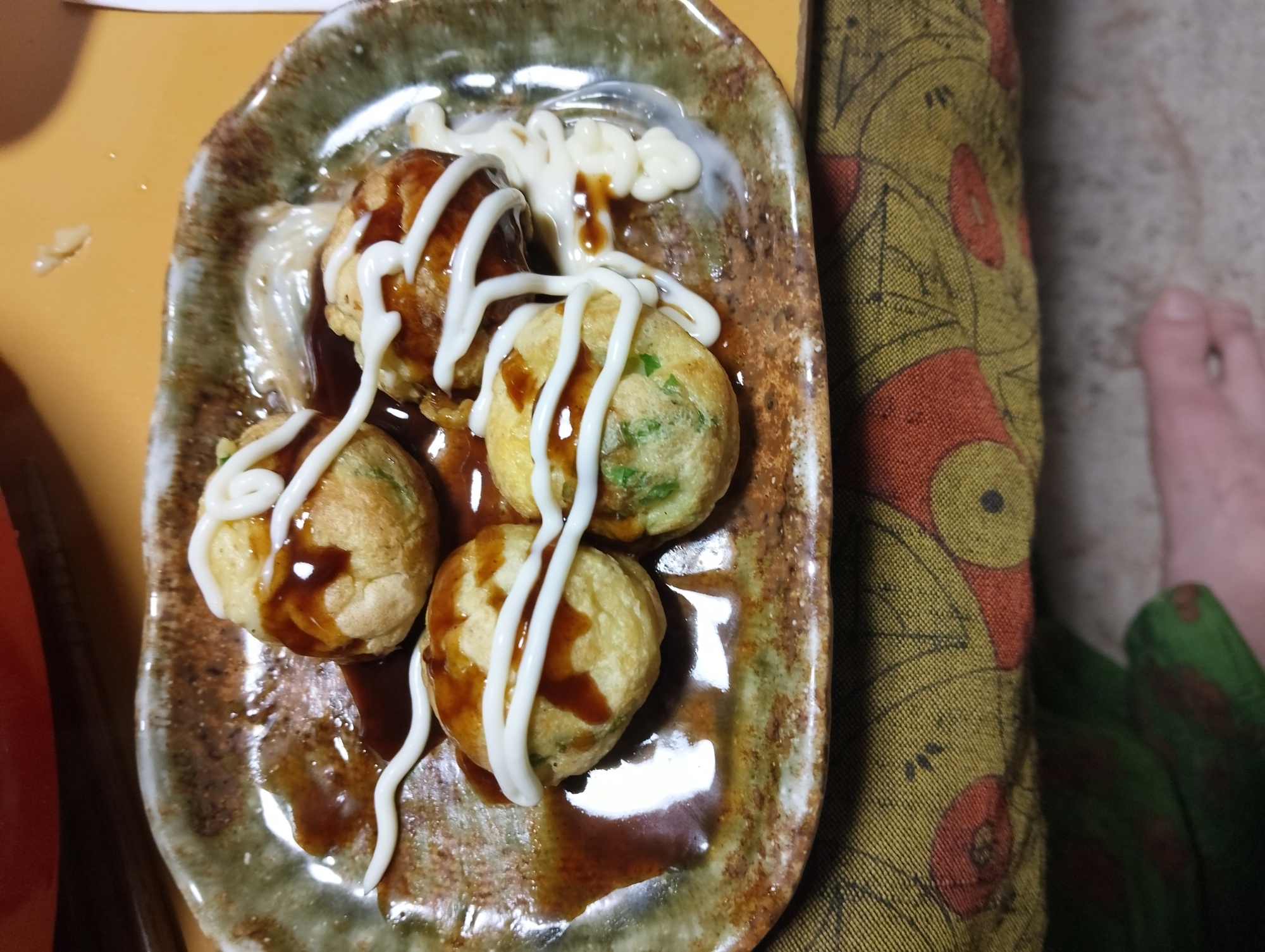 たこのかわりに椎茸たこ焼き