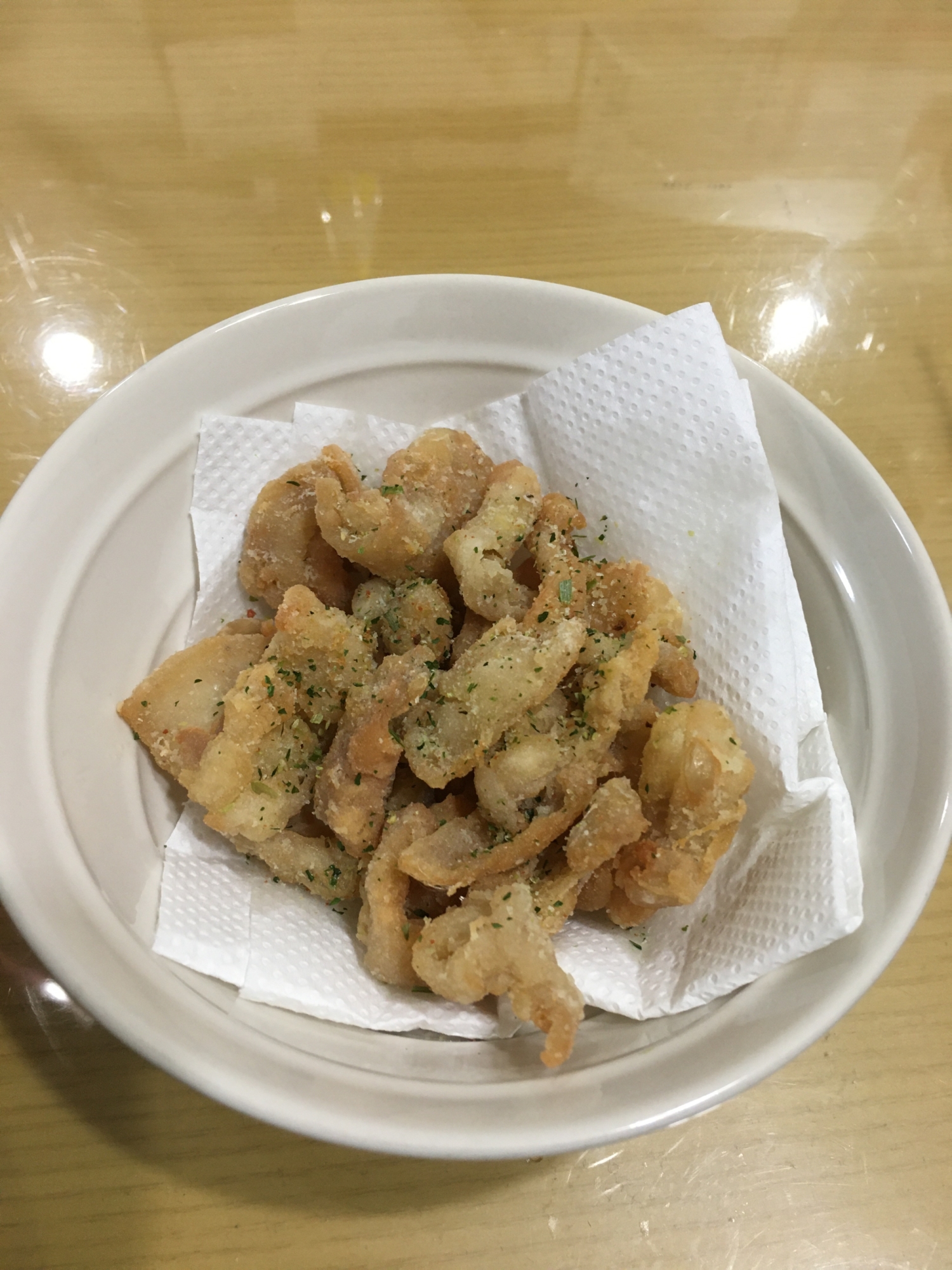 簡単♪鶏皮の唐揚げ