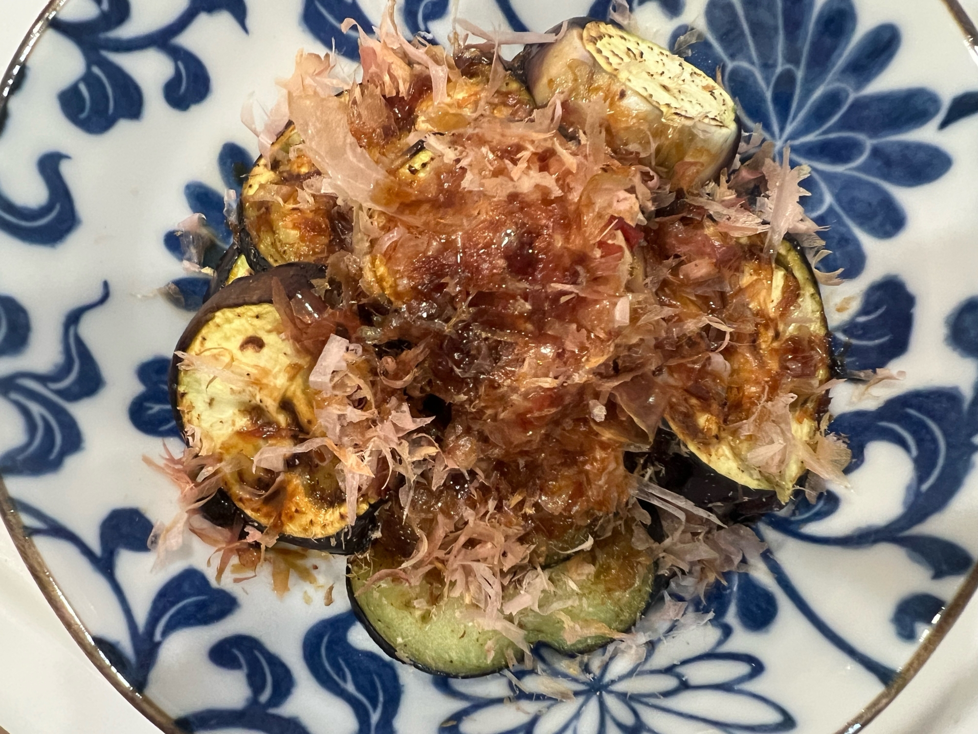 焼きなすのかつお節和え