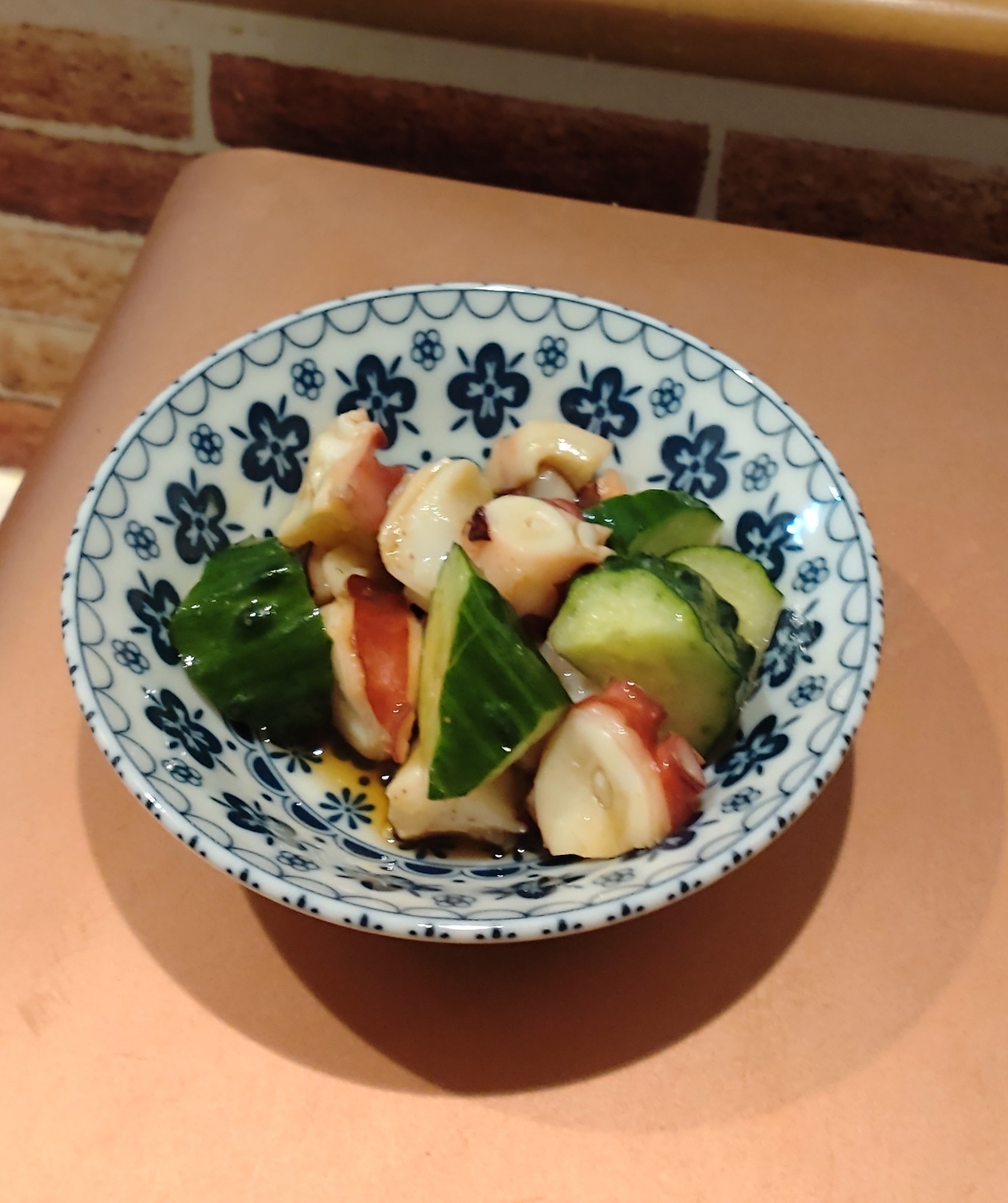 きゅうりとタコのポン酢和え