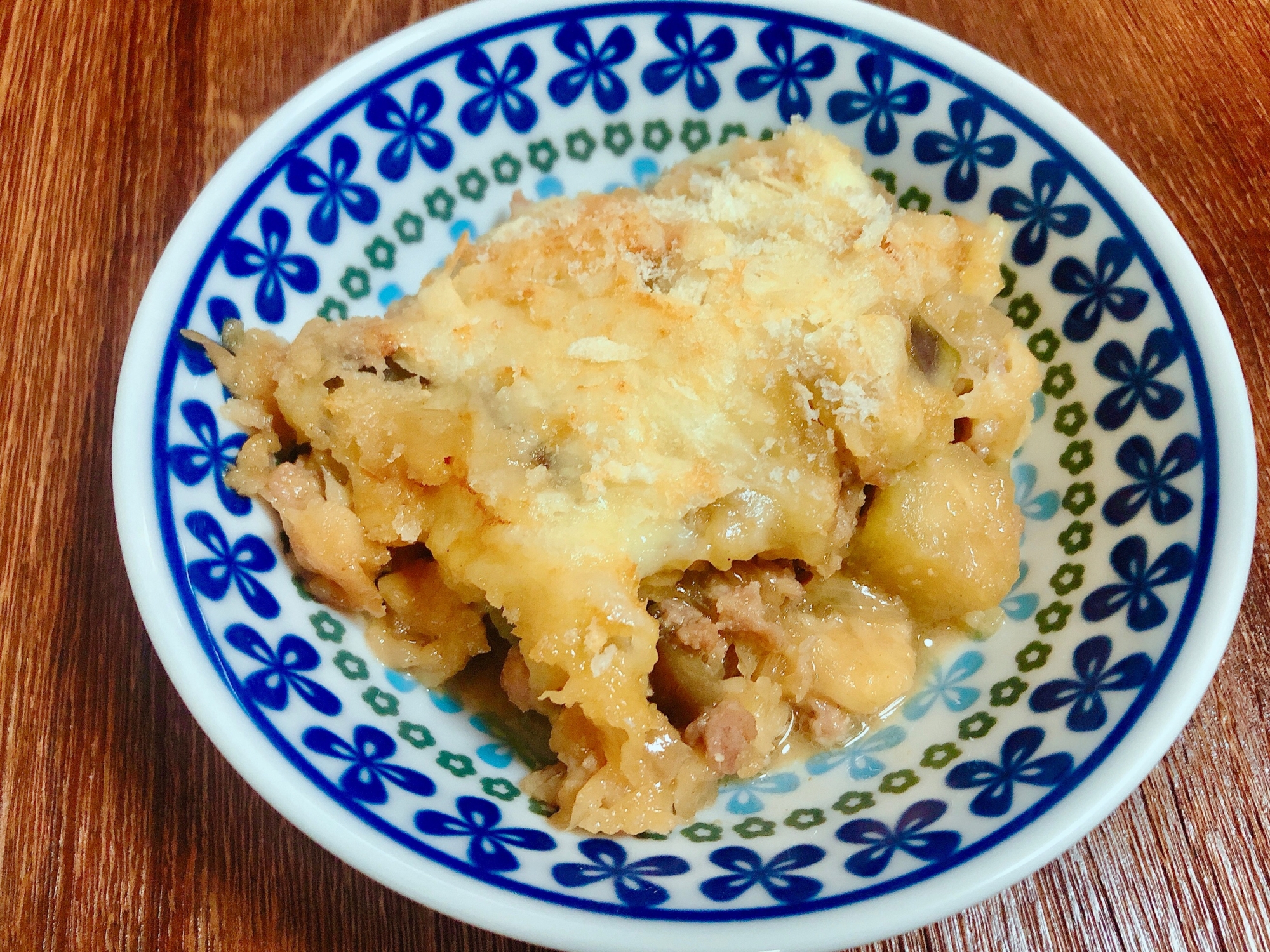 ナスと豚肉のチーズ焼き