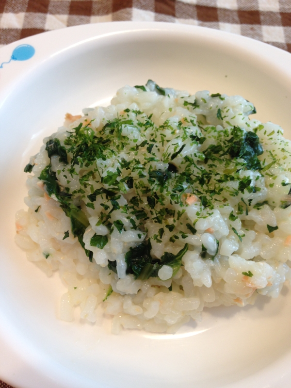 離乳食＊鮭と小松菜のミルクリゾット