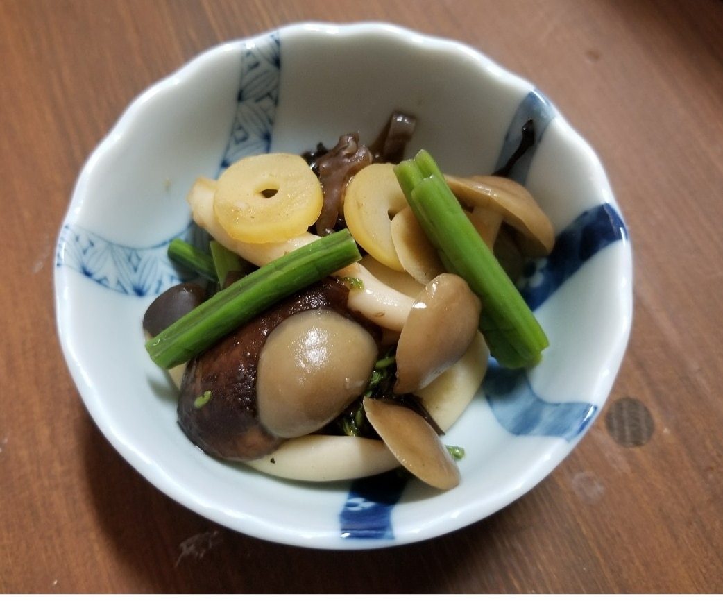 山菜、キノコの醤油だし レシピ・作り方 by かなタン - 楽天レシピ