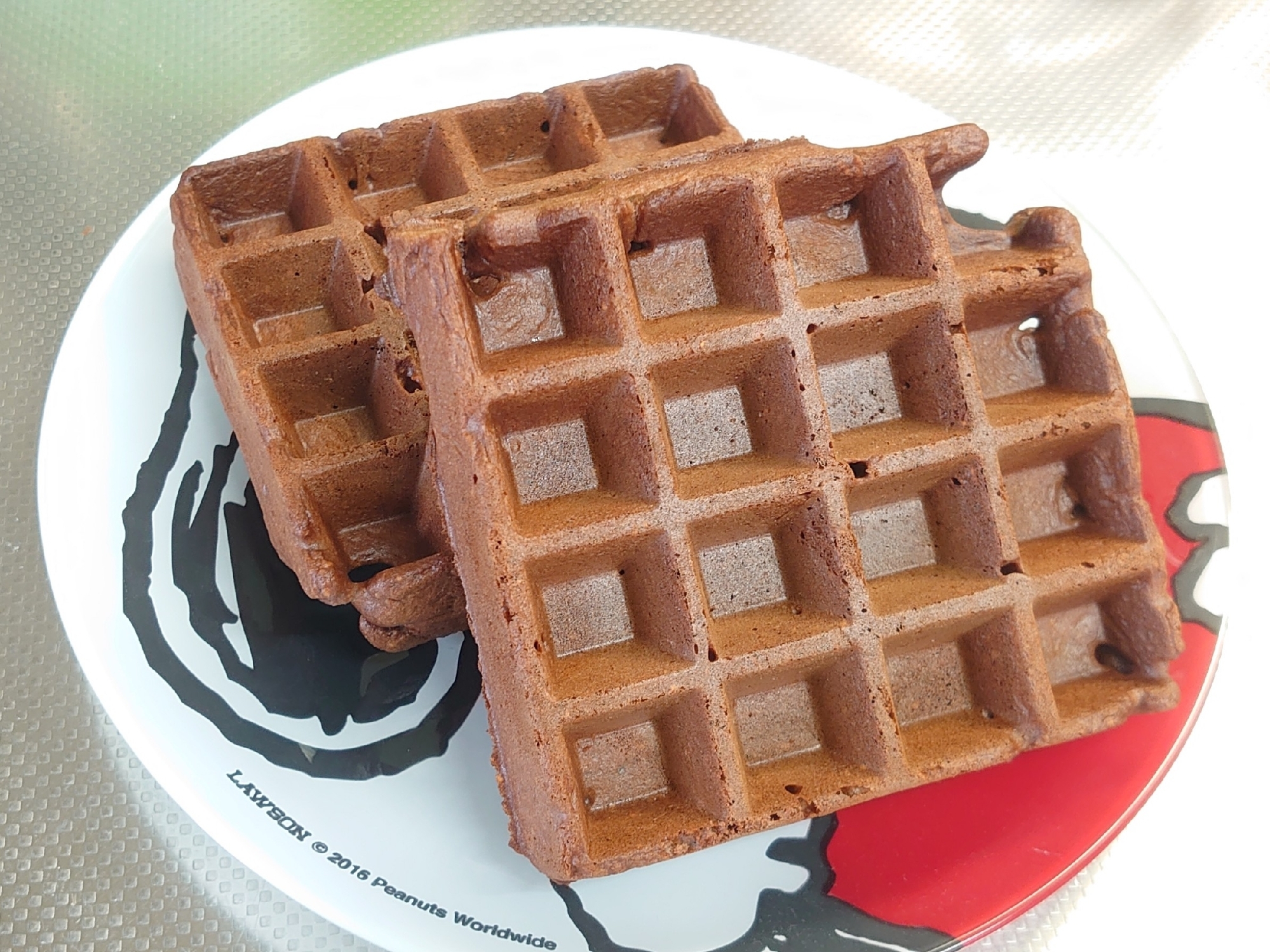 ビタントニオでオートミール入りチョコレートワッフル