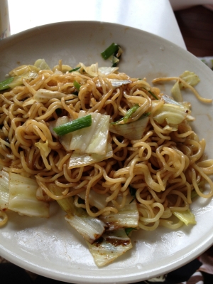 わけぎとキャベツのボリューム焼きそば