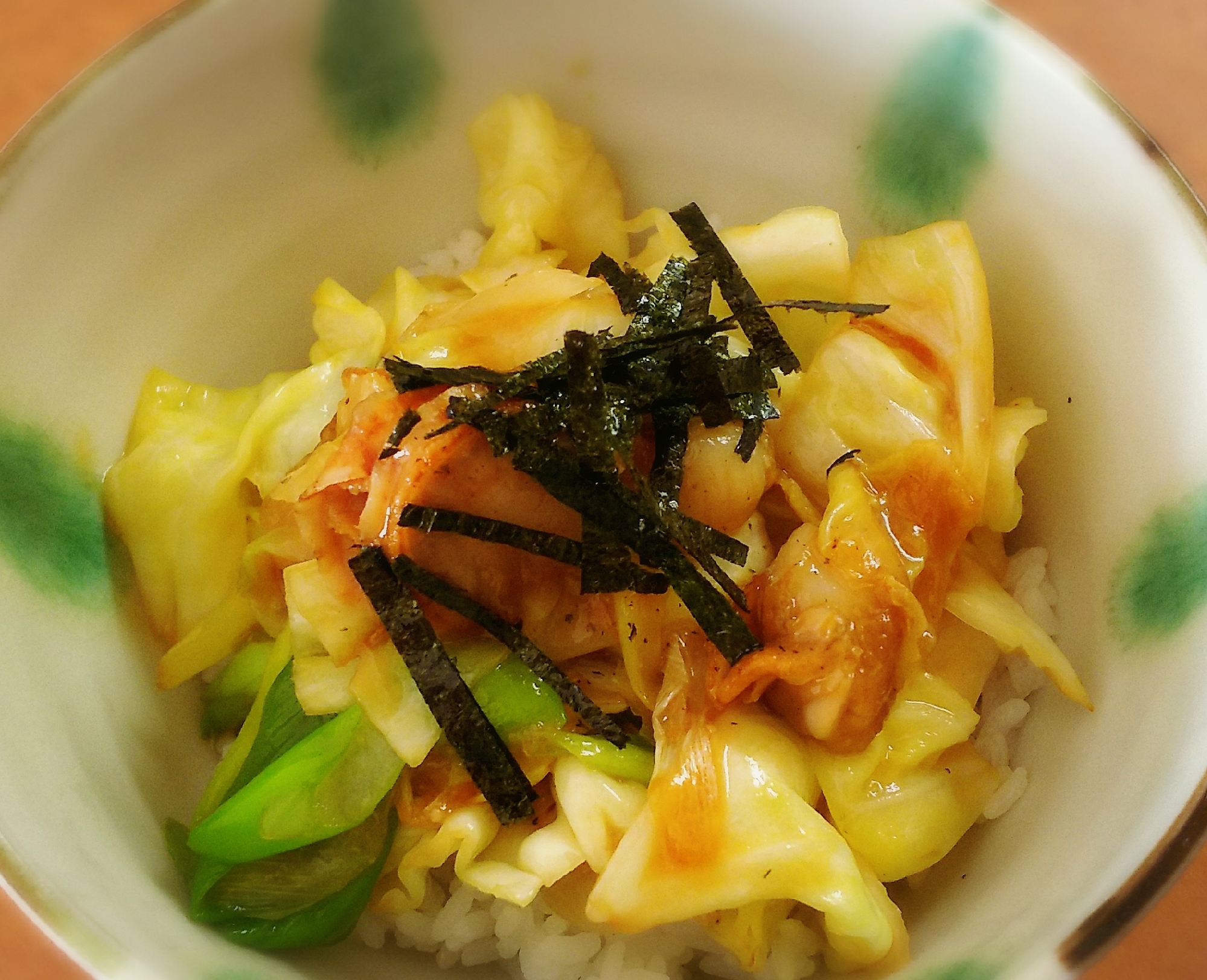 ホタテとキャベツの和風甘だれ丼