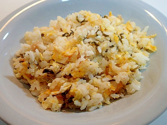 九州完熟発酵高菜と辛子明太子のチャーハン