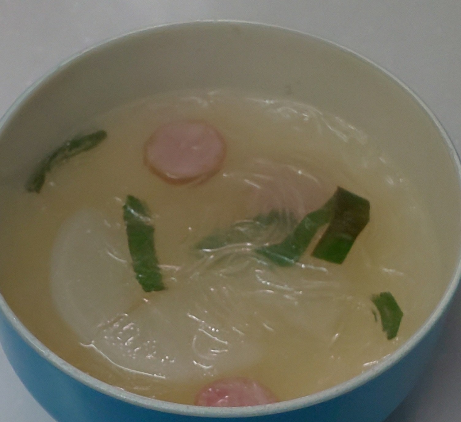 炒めねぎの春雨スープ(*^-^*)