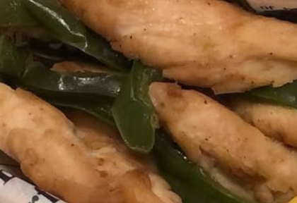 ♢ささみと青唐辛子のわさび醤油焼き♢