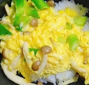 我が家の親子丼★しめじ入り