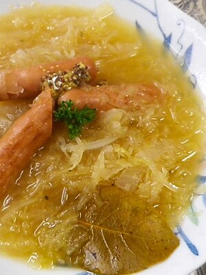 玉ねぎソーセージのザワークラウトスープ レシピ 作り方 By Leopoo 楽天レシピ