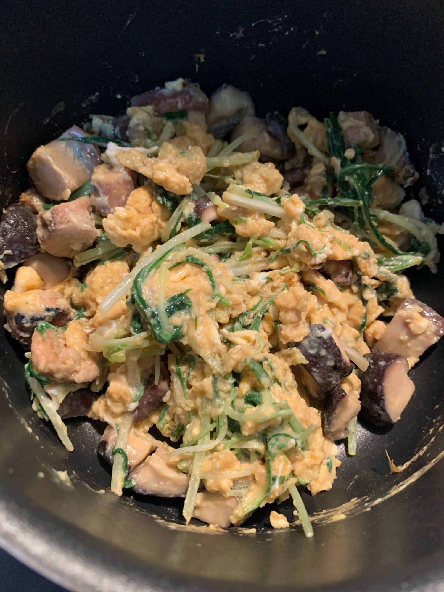 あともう一品に!椎茸の卵炒め