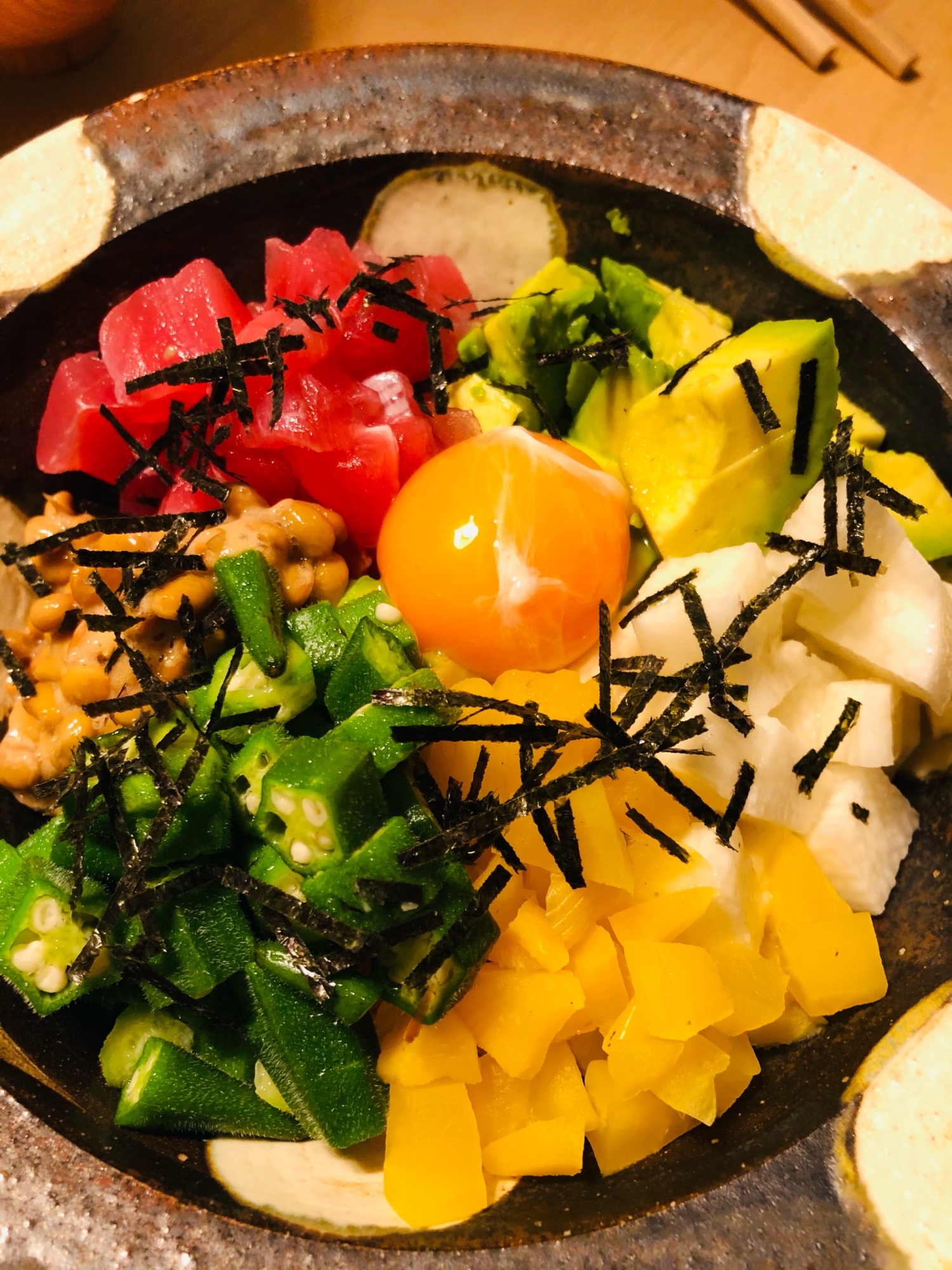 ネバネバばくだん丼