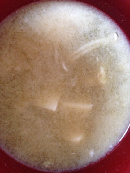 えのき.豆腐.大根の生姜味噌汁