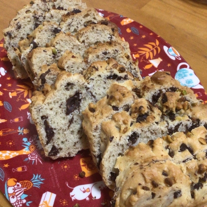 最近玉子がお高いので助かります。
チョコを刻んで入れました。