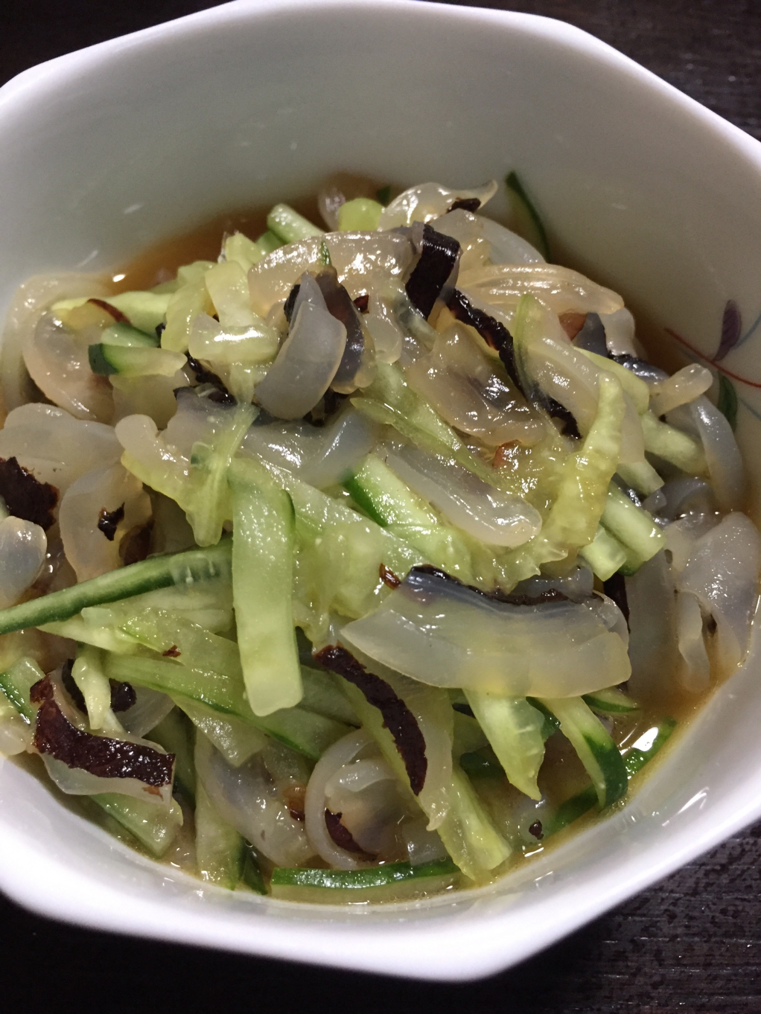 クラゲとキュウリの三杯酢和え レシピ 作り方 By てつやんやん 楽天レシピ