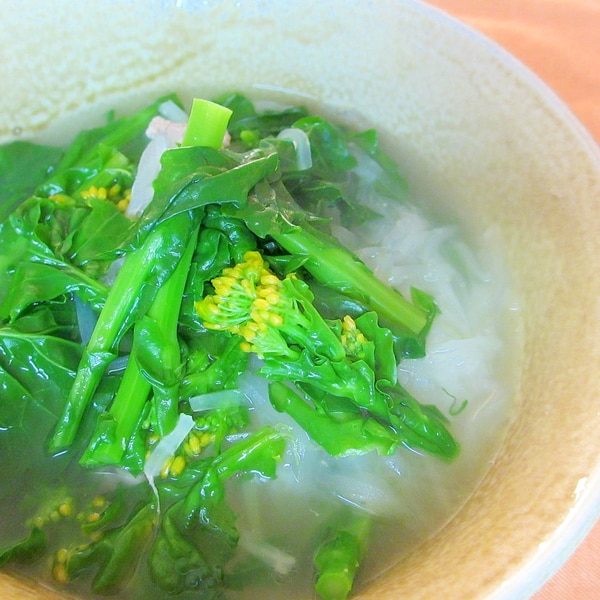 豚肉 大根 菜の花の和風スープ レシピ 作り方 By Mococo05 楽天レシピ 豚肉 大根 菜の花の和風スープ レシピ 作り方 By Mococo05 楽天レシピ