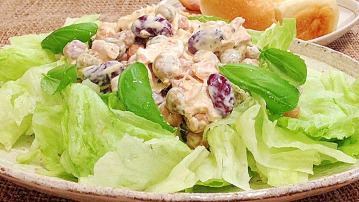 5分で出来る朝サラダ レタスと豆のサラダ レシピ 作り方 By Kinoko Mama 楽天レシピ 5分で出来る朝サラダ レタスと豆のサラダ レシピ 作り方 By Kinoko Mama 楽天レシピ