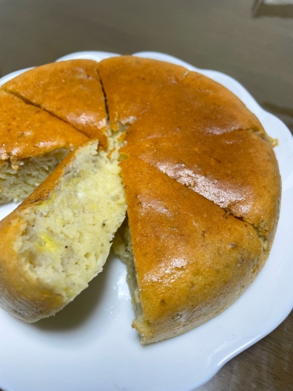 しっとり☆もちもち♪炊飯器&HMで簡単バナナケーキ