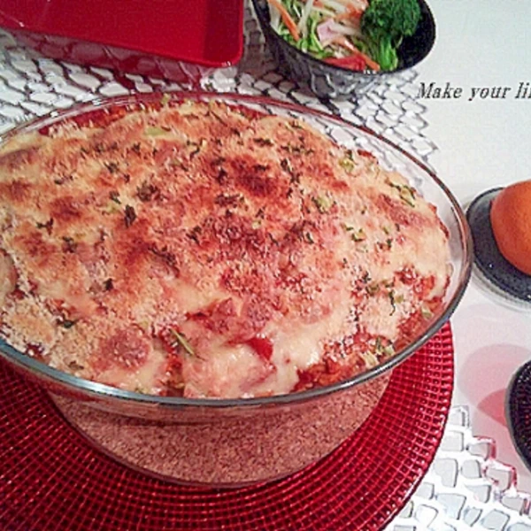 簡単 ホールトマト缶とお豆腐でグラタン レシピ 作り方 By ジャカランダ 楽天レシピ 簡単 ホールトマト缶とお豆腐でグラタン レシピ 作り方 By ジャカランダ 楽天レシピ