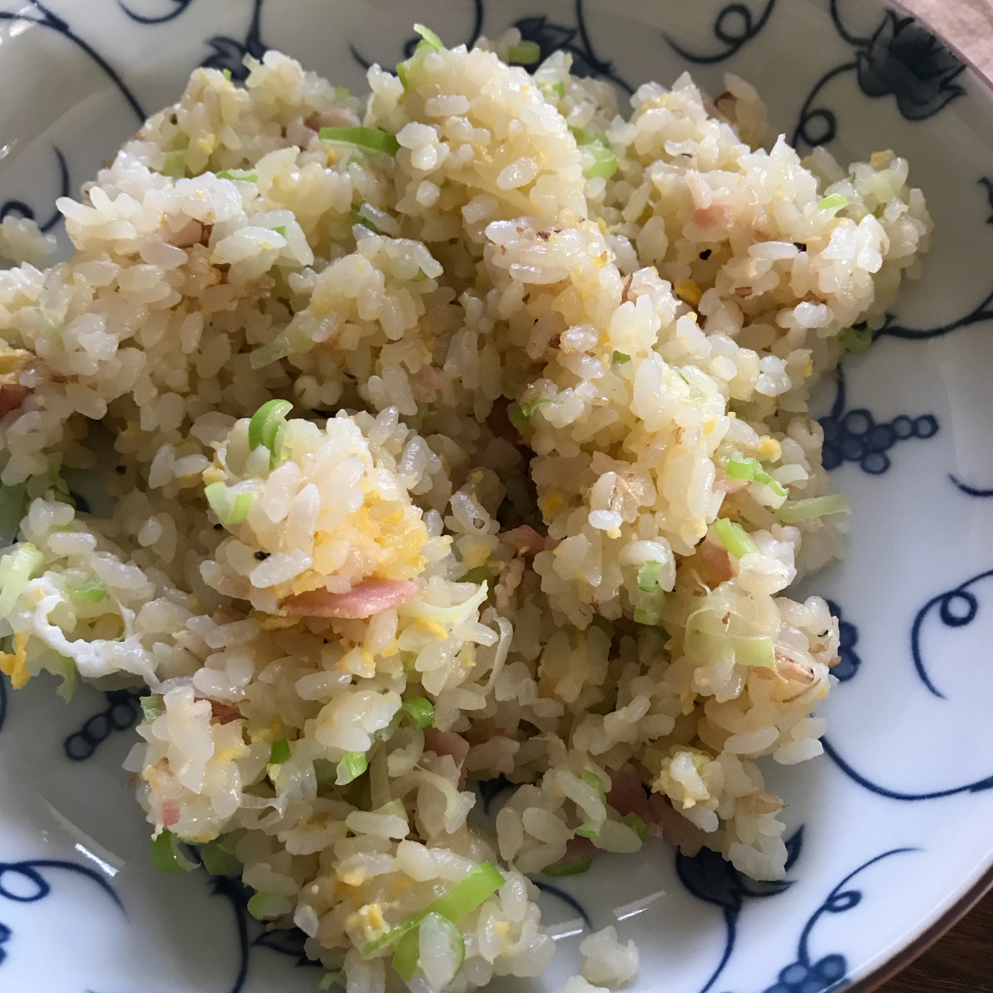 ハムねぎチャーハン