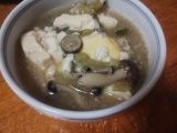 ❤　おでんの残り汁で！　豆腐＆にらの卵とじ　❤