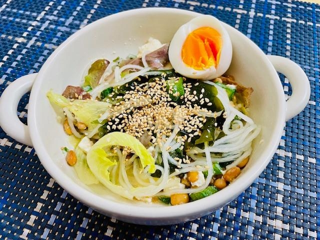 火を使わない簡単調理！ねばねばサラダ