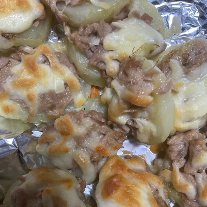 ポテトのツナみそマヨチーズ焼き♪